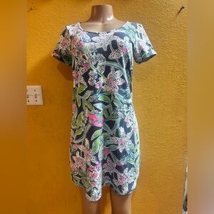 Lilly Pulitzer Floral Short Sleeve Dress